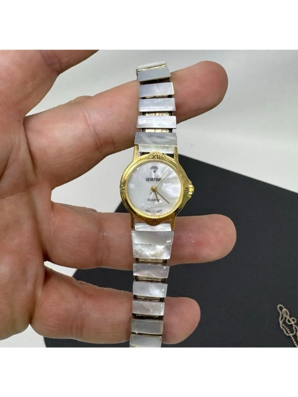 GemTime Mother of Pearl Watch Women For Parts Or Restore
